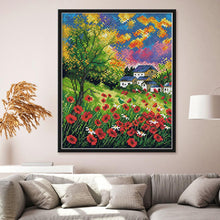 Load image into Gallery viewer, Joy Sunday Mountain Flower(30*26CM) 14CT stamped cross stitch
