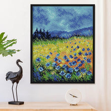 Load image into Gallery viewer, Joy Sunday Colorful Mountain Flower(30*26CM) 14CT stamped cross stitch
