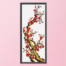 Load image into Gallery viewer, Flowers Plum(20*40CM) 11CT stamped cross stitch
