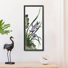 Load image into Gallery viewer, Flowers Orchid(20*40CM) 11CT stamped cross stitch
