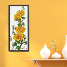 Load image into Gallery viewer, Chrysanthemum(20*40CM) 11CT stamped cross stitch

