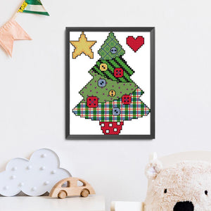 Christmas Button(14*17CM) 14CT stamped cross stitch