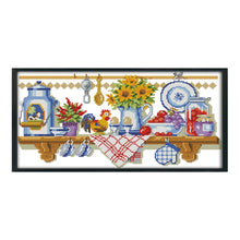 Load image into Gallery viewer, Joy Sunday Kitchen(40*22CM) 14CT stamped cross stitch
