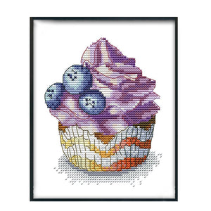 Joy Sunday Cake(16*19CM) 14CT stamped cross stitch