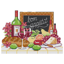Load image into Gallery viewer, Joy Sunday Wine(21*16CM) 14CT stamped cross stitch
