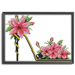 Joy Sunday High Heels(21*16CM) 14CT stamped cross stitch