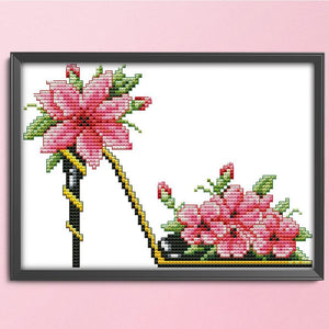 Joy Sunday High Heels(21*16CM) 14CT stamped cross stitch