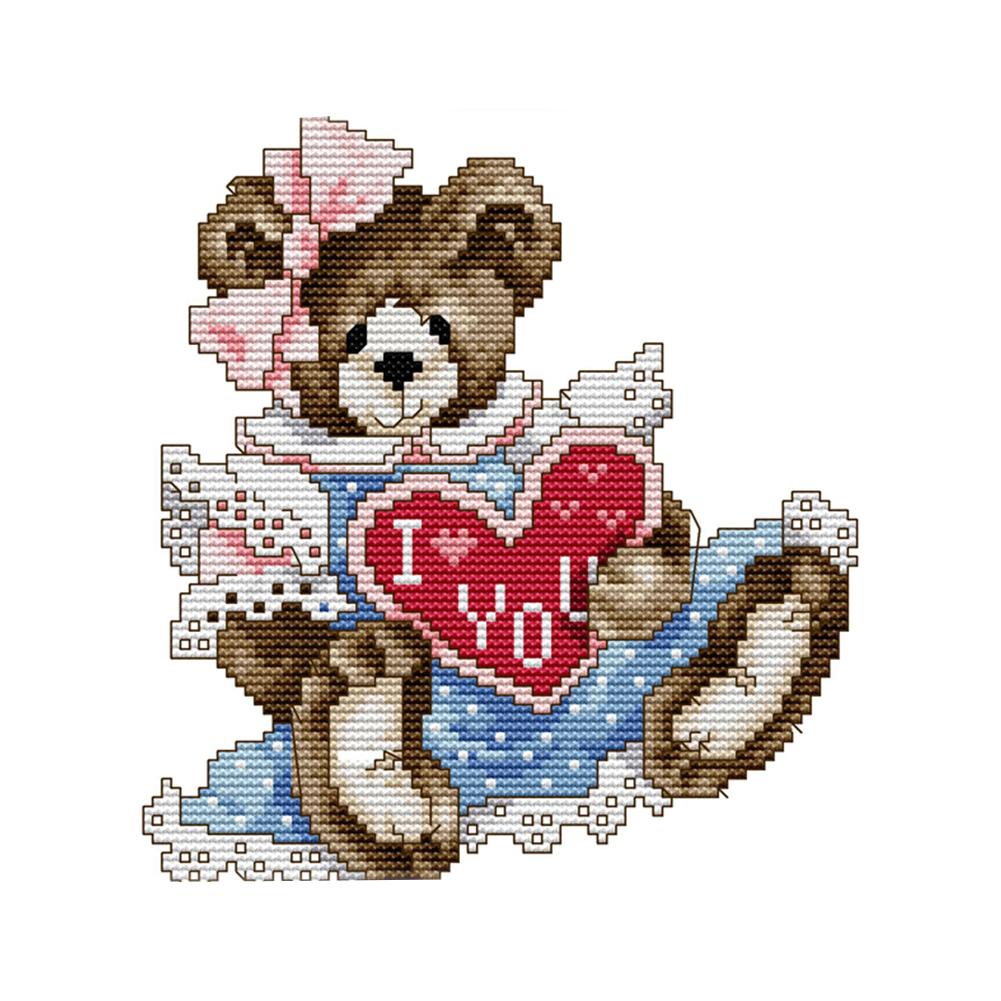 Joy Sunday Cartoon(21*21CM) 14CT stamped cross stitch