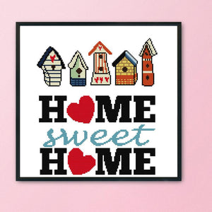 Joy Sunday Sweet Home(35*34CM) 14CT stamped cross stitch