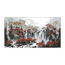 Load image into Gallery viewer, Joy Sunday Landscape(64*41CM) 14CT stamped cross stitch

