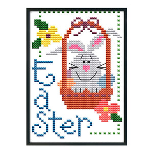 Joy Sunday Easter(16*11CM) 14CT stamped cross stitch