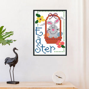 Joy Sunday Easter(16*11CM) 14CT stamped cross stitch