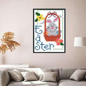 Joy Sunday Easter(16*11CM) 14CT stamped cross stitch