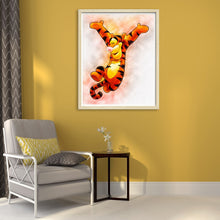 Load image into Gallery viewer, Cartoon Tiger 30x40cm(Canvas) full round drill diamond painting
