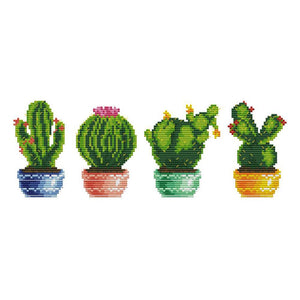 Joy Sunday Plants(34*16CM) 14CT stamped cross stitch