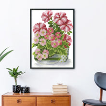 Load image into Gallery viewer, Joy Sunday Flowers(23*18CM) 14CT stamped cross stitch
