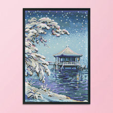 Load image into Gallery viewer, Joy Sunday Scenery Water Pavilion(34*46CM) 14CT stamped cross stitch
