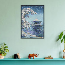 Load image into Gallery viewer, Joy Sunday Scenery Water Pavilion(34*46CM) 14CT stamped cross stitch
