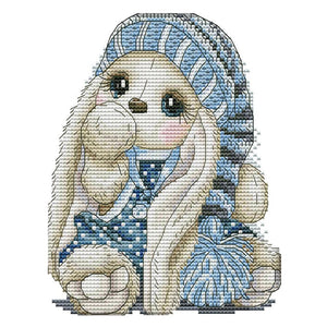 Joy Sunday Cartoon Mini Rabbit(20*17CM) 14CT stamped cross stitch