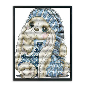 Joy Sunday Cartoon Mini Rabbit(20*17CM) 14CT stamped cross stitch