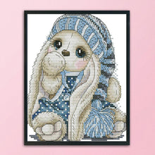 Load image into Gallery viewer, Joy Sunday Cartoon Mini Rabbit(20*17CM) 14CT stamped cross stitch
