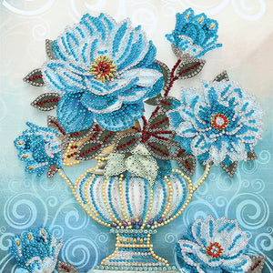 Vase 30x30cm(Canvas) special shaped drill diamond painting