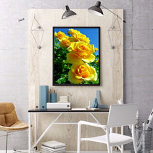 Load image into Gallery viewer, Yellow Rose 30x40cm(Canvas) full round drill diamond painting

