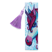 Load image into Gallery viewer, Tassel DIY Special Shaped Drill Diamond Painting Bookmark Kit (AA267 Horse)
