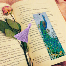 Load image into Gallery viewer, Tassel DIY Special Shaped Diamond Painting Bookmark Kit (AA270 Peafowl)
