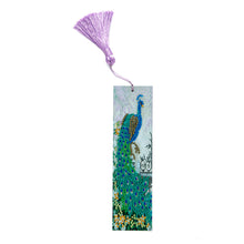 Load image into Gallery viewer, Tassel DIY Special Shaped Diamond Painting Bookmark Kit (AA270 Peafowl)
