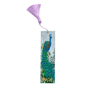 Tassel DIY Special Shaped Diamond Painting Bookmark Kit (AA270 Peafowl)