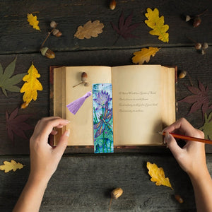 Tassel DIY Special Shaped Diamond Painting Bookmark Kit (AA272 Dragonfly)