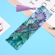 Load image into Gallery viewer, Tassel DIY Special Shaped Diamond Painting Bookmark Kit (AA272 Dragonfly)
