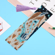Load image into Gallery viewer, Tassel DIY Special Shaped Drill Diamond Painting Bookmark Kit (AA274 Horse)
