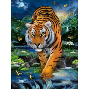 Butterfly Tiger 30x40cm(Canvas) full round drill diamond painting