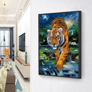 Butterfly Tiger 30x40cm(Canvas) full round drill diamond painting