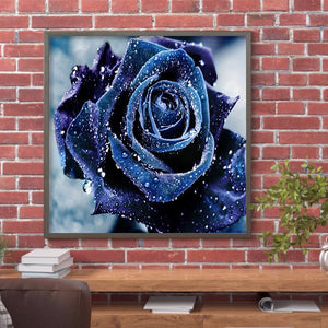 Purple Rose 30*30CM full round DRILL diamond painting