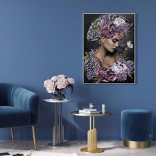 Load image into Gallery viewer, Flower Lady 30*40CM full round DRILL diamond painting
