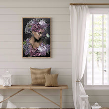 Load image into Gallery viewer, Flower Lady 30*40CM full round DRILL diamond painting
