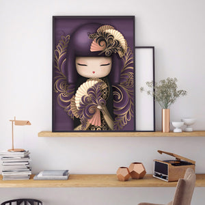 Kokeshi Doll 30*40CM full round DRILL diamond painting