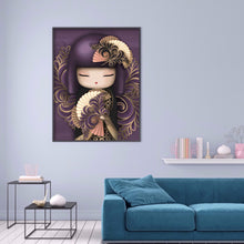 Load image into Gallery viewer, Kokeshi Doll 30*40CM full round DRILL diamond painting
