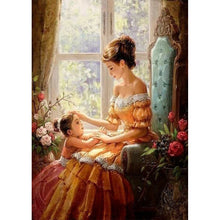 Load image into Gallery viewer, Mom And Girl 30*40cm(Canvas) Full Round Drill Diamond Painting
