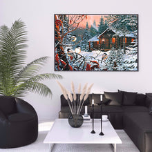 Load image into Gallery viewer, Snowy Scenery 40*30cm(Canvas) Full Round Drill Diamond Painting
