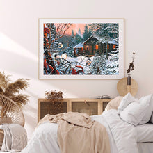 Load image into Gallery viewer, Snowy Scenery 40*30cm(Canvas) Full Round Drill Diamond Painting
