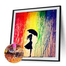 Load image into Gallery viewer, Umbrella Girl Ornament 30x30cm(canvas) full round drill diamond painting
