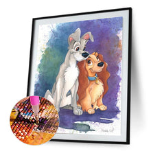 Load image into Gallery viewer, Two Dogs 30*40cm(Canvas) Full Round Drill Diamond Painting
