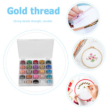 Load image into Gallery viewer, Embroidery Sewing Thread Polyester Sewing Machine Yarn Line Box (25 Colors)
