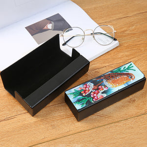 DIY Leather Diamond Painting Glasses Storage Case Mosaic Kit (Q34 Bird)