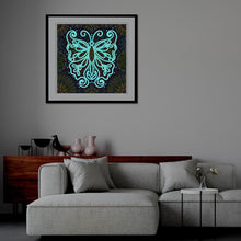 Load image into Gallery viewer, Butterfly 30*30cm(Canvas)  Beautiful Special Shaped Drill Diamond Painting
