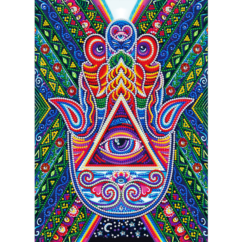Color Eye  30*40cm(Canvas)  Beautiful Special Shaped Drill Diamond Painting